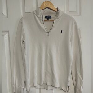Polo Ralph Lauren Boys XL (18-20) Cotton Interlock Quarter Zip Sweater Pullover